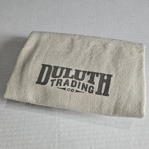 Duluth Trading Co Light Tan Canvas Drawstring Dust Bag Approx 17.5" x 21" Large - Picture 2 of 12